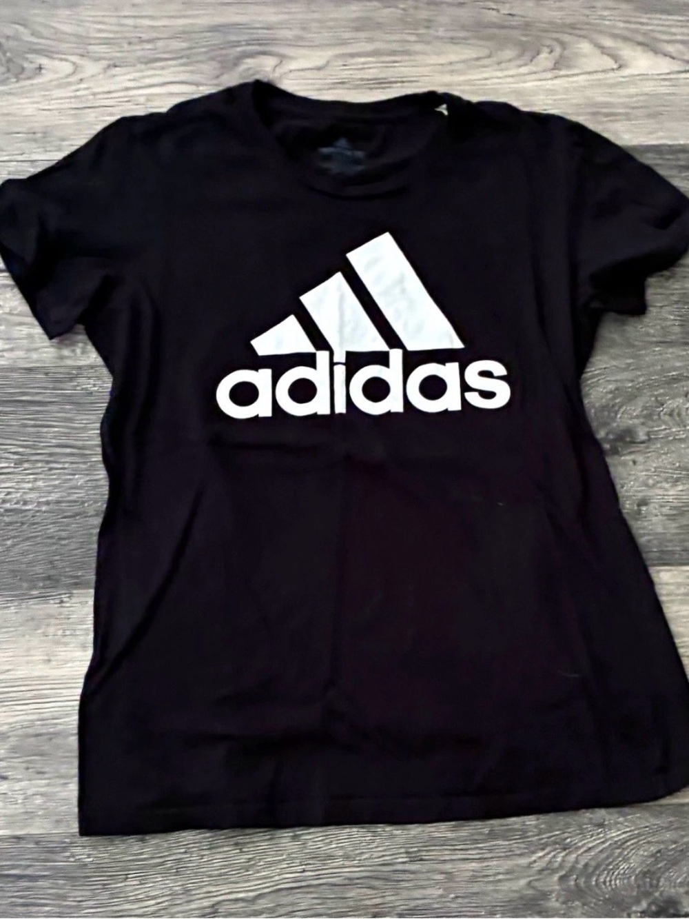adidas Black Logo Tee